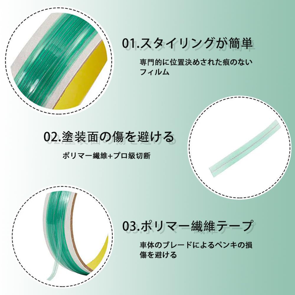YAARUJEE Knifeless Tape 5M Wrapping Film Cutting Tape Car Modification