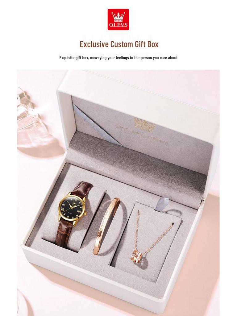 Celebrity Endorsed Women's Dual Calendar Waterproof Quartz Watch