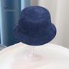 Sombrero de Pescador Cubo Plegable Liso Perfil Bajo Color Sólido Casual Mantener Caliente Hombre Pana Invierno Térmico Hombres Mujeres Gorra para Exterior Adultos