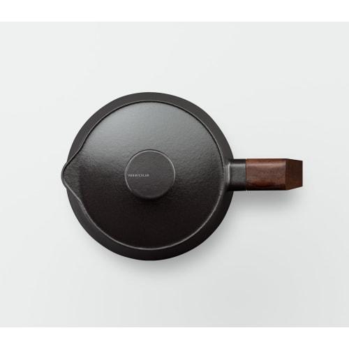 Vermicular Soup Pot, Matte Black, Single-Handed Cast Iron Enamel, Multi-Purpose, Waterless Cooking, Stewing, Rice Cooking, Frying, Induction Cooking,