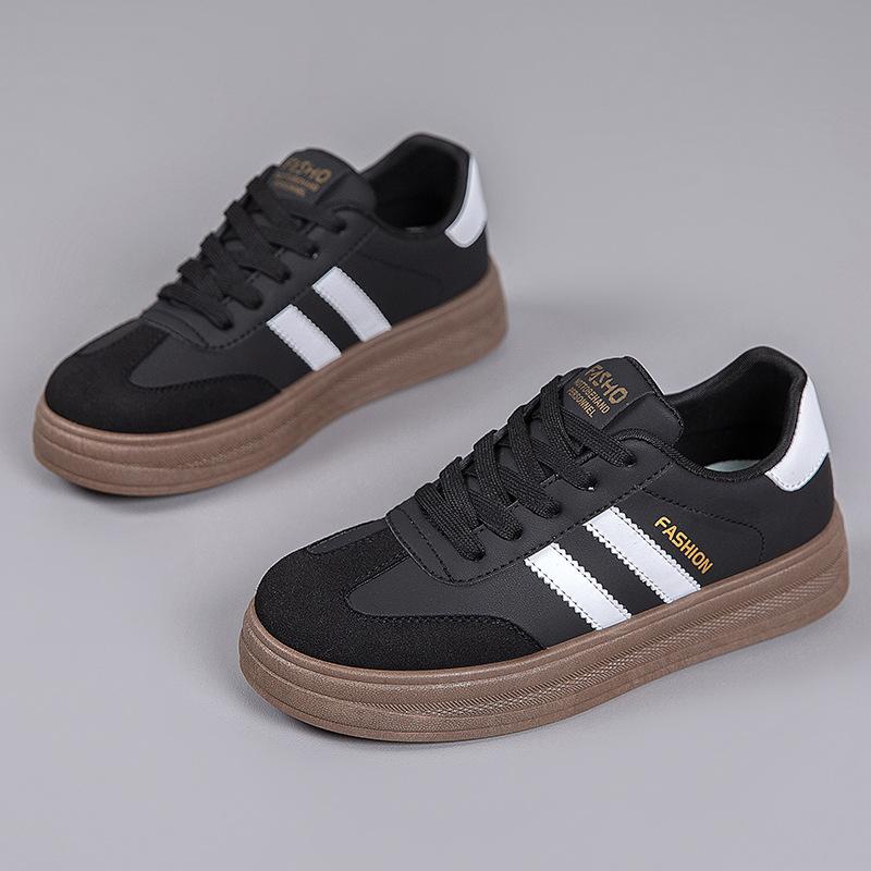 

[Кастомизация] Универсальная повседневная обувь на весну и осень, нескользящие и износостойкие кроссовки на толстой подошве, женская обувь на мягкой подошве, н 40 чёрный