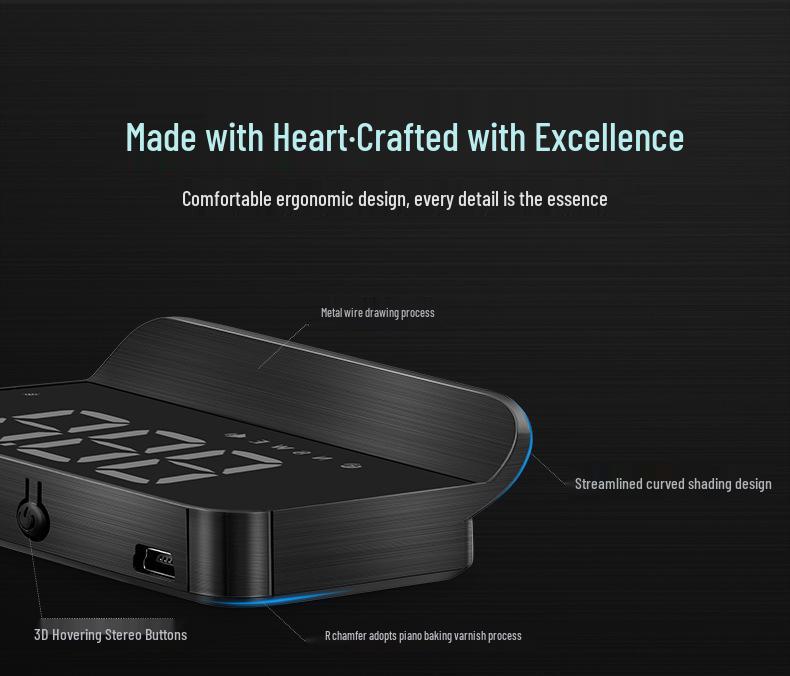 Wireless Car HUD GPS Speedometer: Multifunctional Display for Vehicles