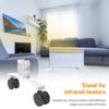 Metal Electric Heater Feet Holder Universal Electric Warmer Base Movable with Wheels Easy To Install Heating System Accessories
