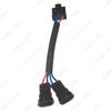 LEEWA 1 Stück Auto Scheinwerfer Lampe Kabelbaum Buchsenadapter H4-21 auf H11-11 Doppel-Buchsenstecker Auto Licht Kabelbaum #CA2183