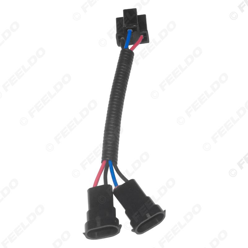 

LEEWA 1PC Auto Headlight Lamp Wiring Socket Adapter H4-21 To H11-11 Double Female Connector Plugs Car Light Wire Cable #CA2183