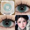 AMARA Schwarzfarbene Kontaktlinsen für Augen Braun Große Farbkontaktlinse Graue Kontaktlinse Natürlich gefärbte Pupillen softlenses Jährlich