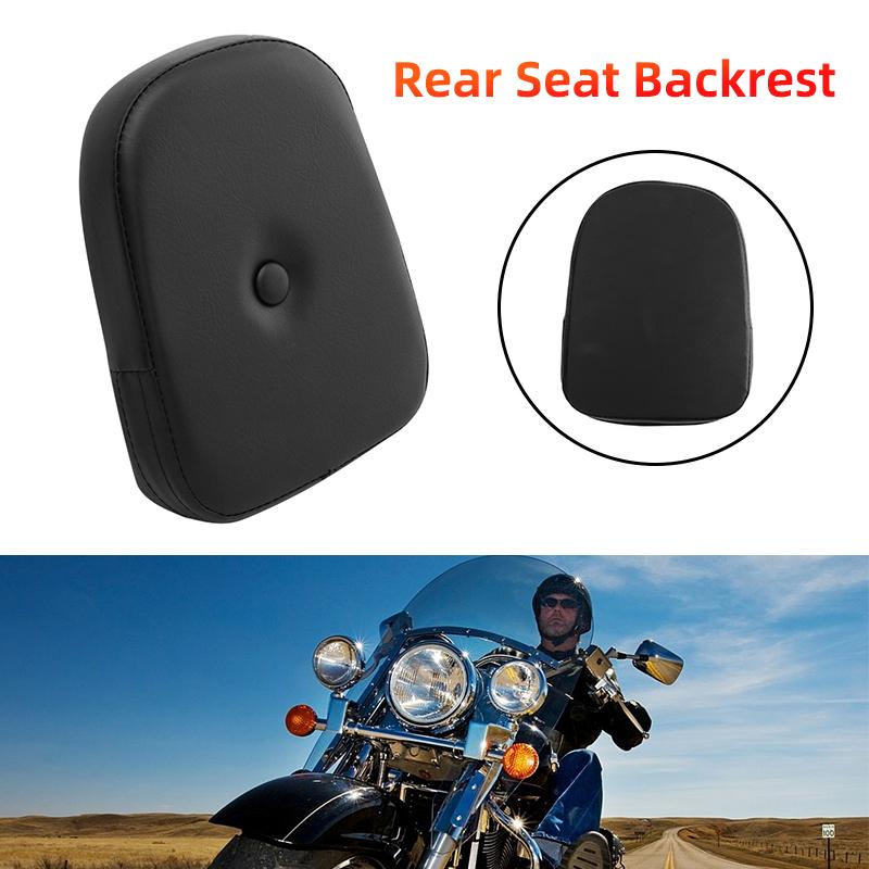 Universal For Bobber Chopper Sportster Softail Touring XL 883 1200 Motorcycle Black Rear Backrest Sissy Bar Cushion Pad Parts