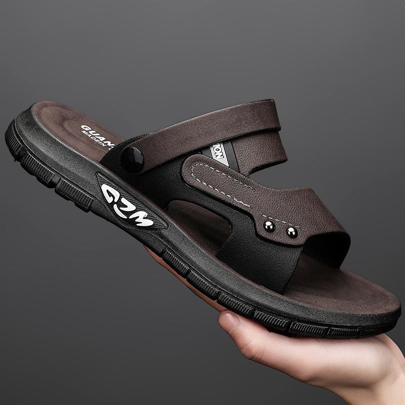 High Quality Men Sandals Summer Slip on Casual Slippers Lightweight Beach Sandals Comfortable Casual Shoes Retro Roman Sandals