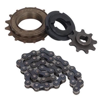 Métal Acier 410 Roue Libre 16 Dents Chaîne 38 Maillons Jeu de Pignons 9 Dents pour Vélo