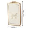 Waterproof Automotive Key Shell 4 Buttons Remote TPU Key Card Case Fob Cover Holder Modified Suitable for Espace/Tce/300