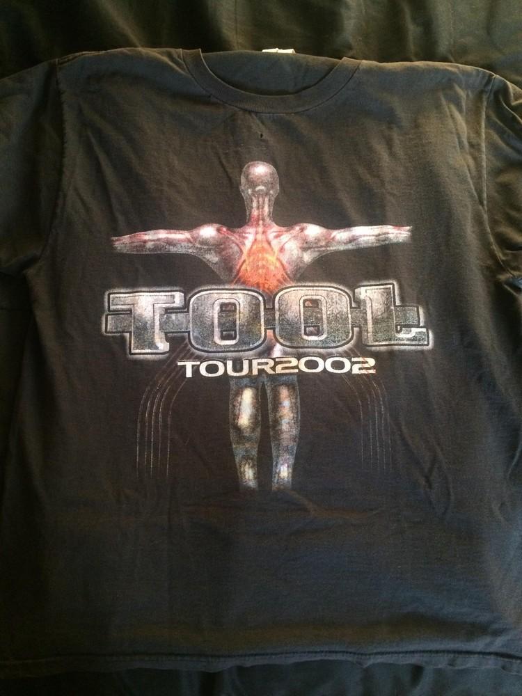 Tool Tour 2002 basic black Band T shirt retro style vtg Sizes S5XL Unisex T-Shirt XXL