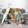 Wassily Kandinsky 4 Swinging Top Quality Comfortable Bed Sofa Soft Blanket Wassily Kandinsky Colorful Expressionism Russian