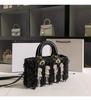 Yangqi Fairy Tassel Flower Bag Spring New Style One Shoulder Crossbody Versatile Yangqi White Women's Bag Daifei Bag