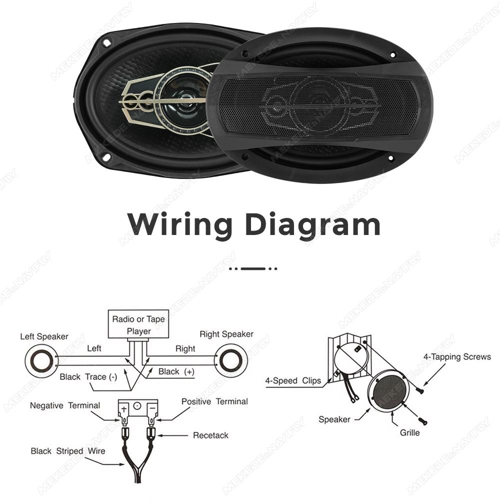 Navifly 5/6.5/6*9'' car audio accesorios Universal speaker 4/5-Way Car Hi-Fi Coaxial Automotive Stereo Speaker 25mm Voice coil