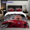 Cristiano Ronaldo Manchester Legacy Threepiece Set Without Core 1 Duvet Cover 2 Pillowcase Without Core Soft And Comfortable Bedding Set