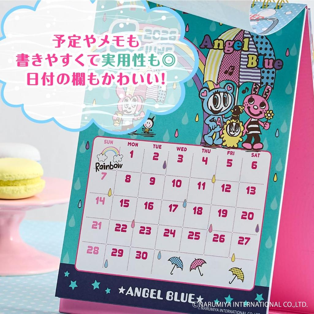 New Japan Calendar 2026 Desk Angel NK4310 Calendar, Blue,