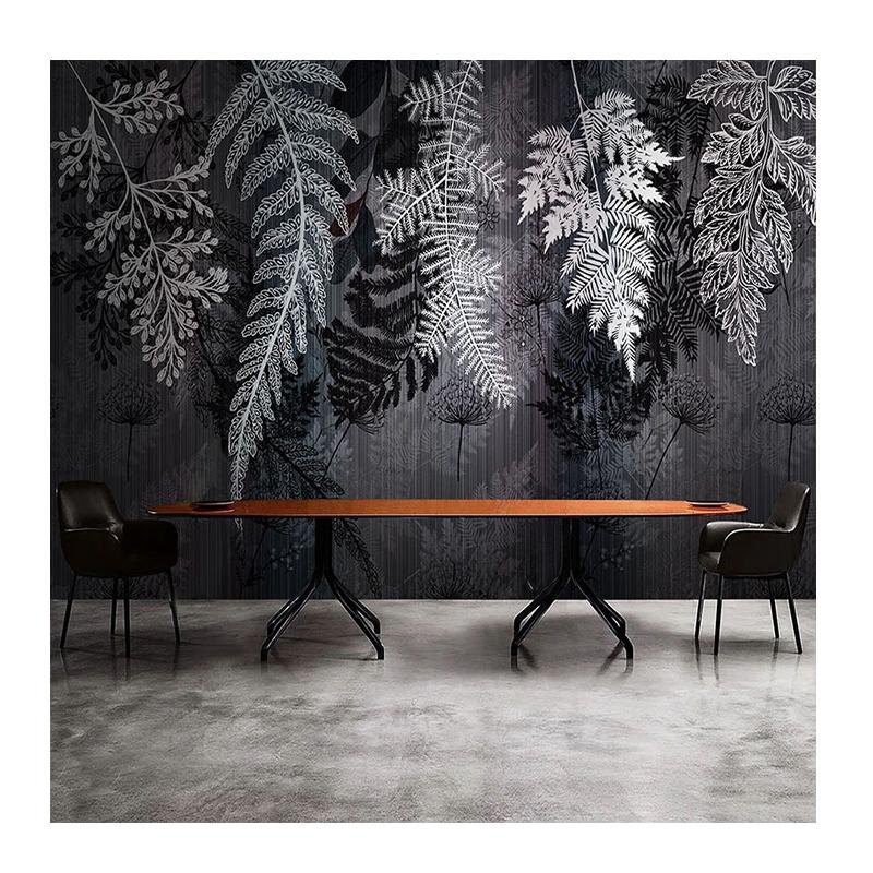 

Обои Нордический Современный 3D Линия Тропическое Растение Лист Фреска Гостиная ТВ Диван Фон Фреска Домашний Декор 200 cm(W) x 140 cm(H)
