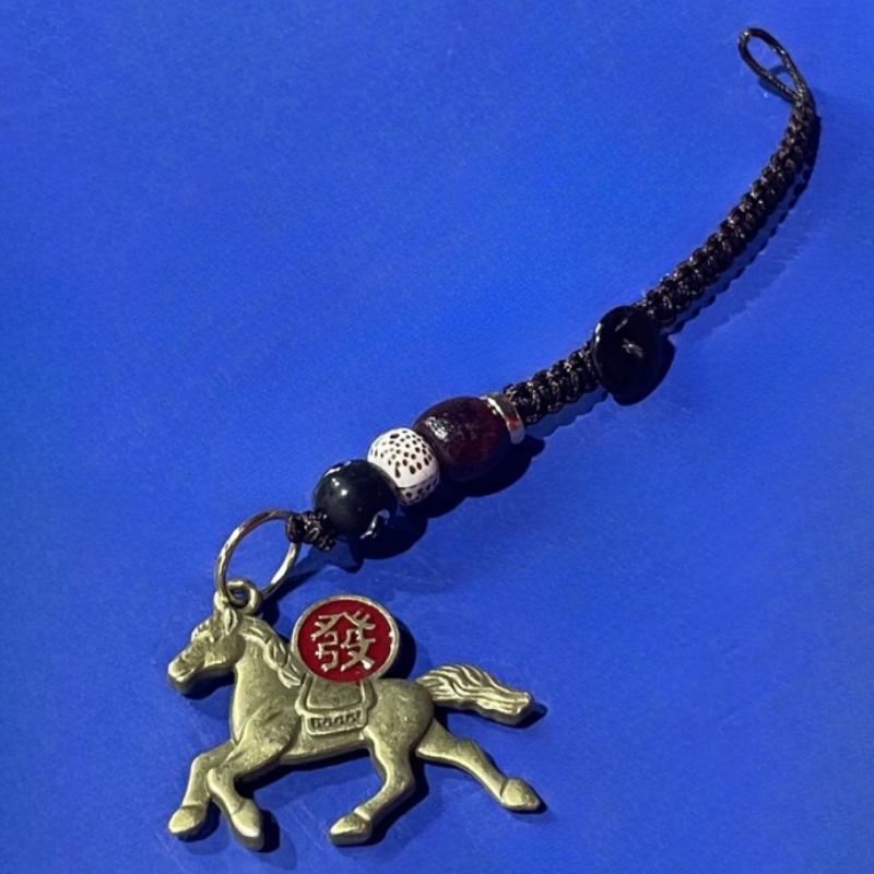 Подвеска Тыква-лошадь ручной работы Брелок для ключей автомобиля Монеты пяти императоров Брелок для ключей Монеты фэн-шуй Цельные брелоки на удачу