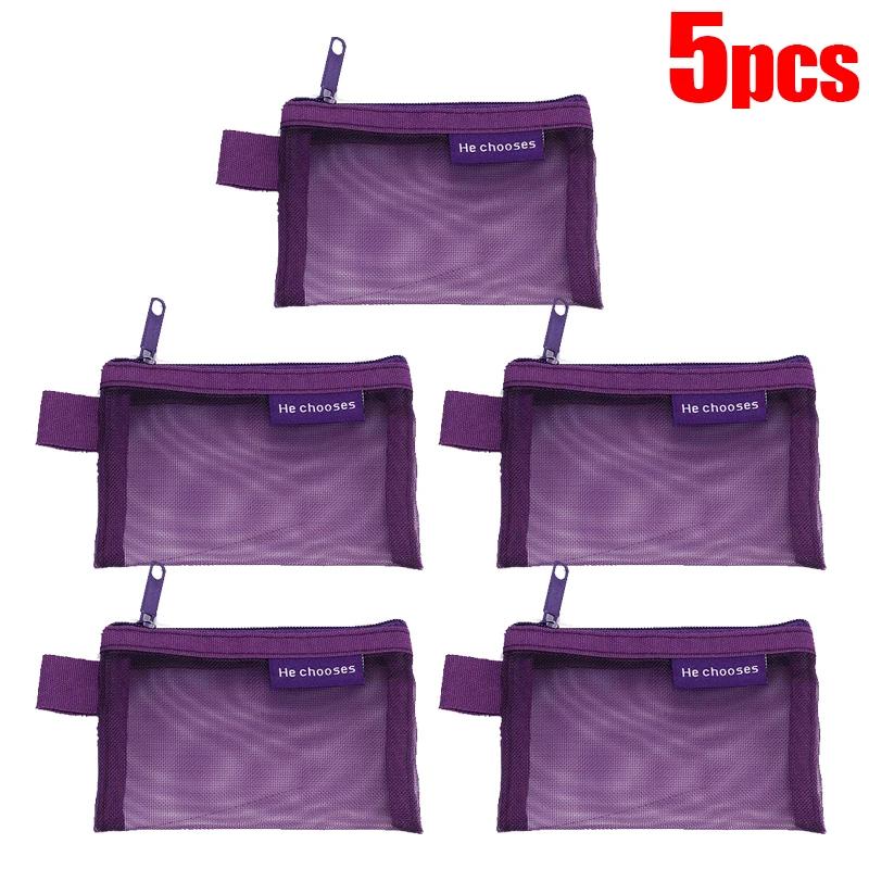 Mini Mesh Coin Bags Portable Money Earphone Data Cable Chargers Storage Bag ID Credit Card Holders Zipper Pouch Travel Organizer