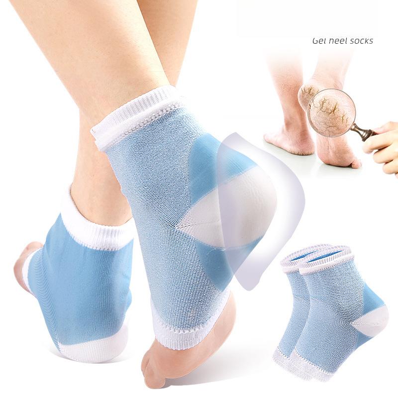 Mesh Gel Anti-Trockenheits- und Rissige Fersen Socken Fersenschutzsocken Herren- und Damen-Fersensocken Atmungsaktiv und Schweißabsorbierend