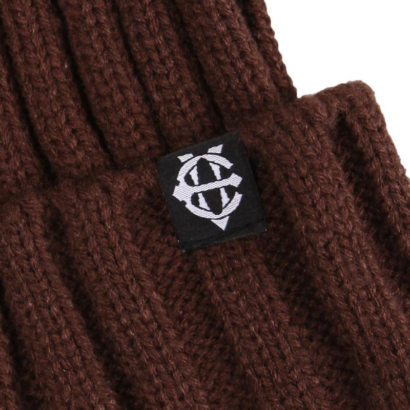 EIGHTVOLUME Ev Plain Pop Beanie (Brown)