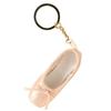 Satin Material Ballet Inspired Keys Chain Alloy Pendant Style Shoes Car Keyring Exquisite Handmade Pointe Shoes Pendant