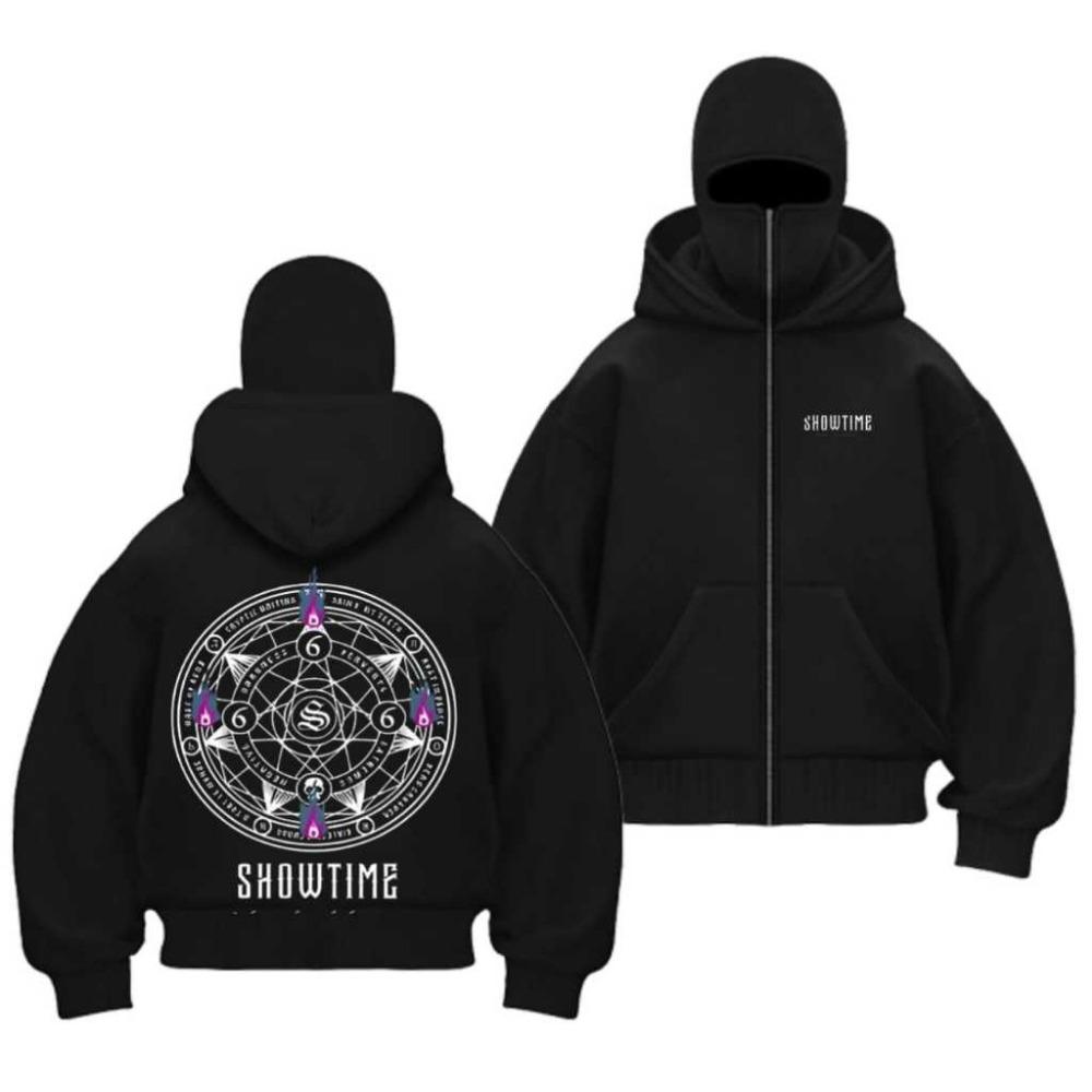 Men Zip-Up Hoodie Zipper Balaclava BLASTER / Jaket Boxy BLASTER Hitam Anak Dan Dewasa Terbaru Dan Terlaris