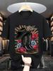 Western Cowgirl Red Rose Graphic TShirt Soft Breathable Black Crew Neck Tee Ideal For Country Events Gym And AllSeason Casual Wear