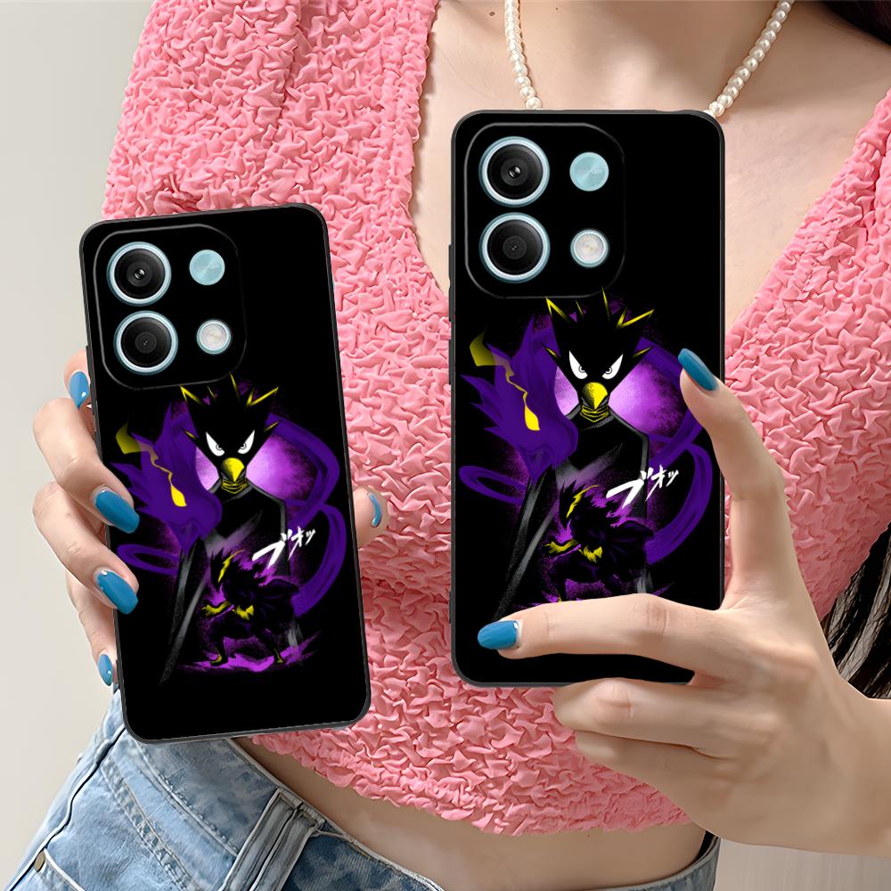 MHA Tokoyami Mobile Phone Case for Xiaomi Redmi Note 14 13 12 11 S Pro Plus 4G 5G Colorful Printing Cover Pretty Luxury Cover