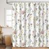 Shower Curtain Flower And Plant Leaf Polyester 3D Digital Printing Shower Curtain Waterproof And MildewProof Shower Bathroom Partition Curtain