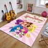 Princess Strawberry Design Area Rug Personalized Name- Non-Slip, Soft & Cozy Floor Mat for Living Room, Office - Indoor/Outdoor Carpet