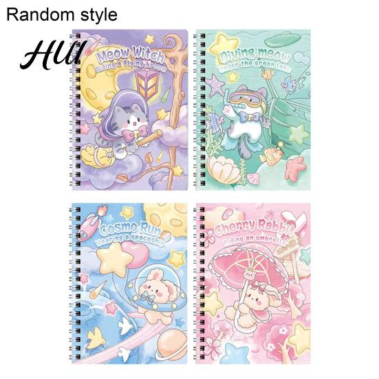 Lightweight Notebook For School Cute A5 Spiral Notebooks, Kawaii Animal Journals, 8.15" x 5.51" Lined Compact Writing Paper Notebook, 60 Sheet Journal