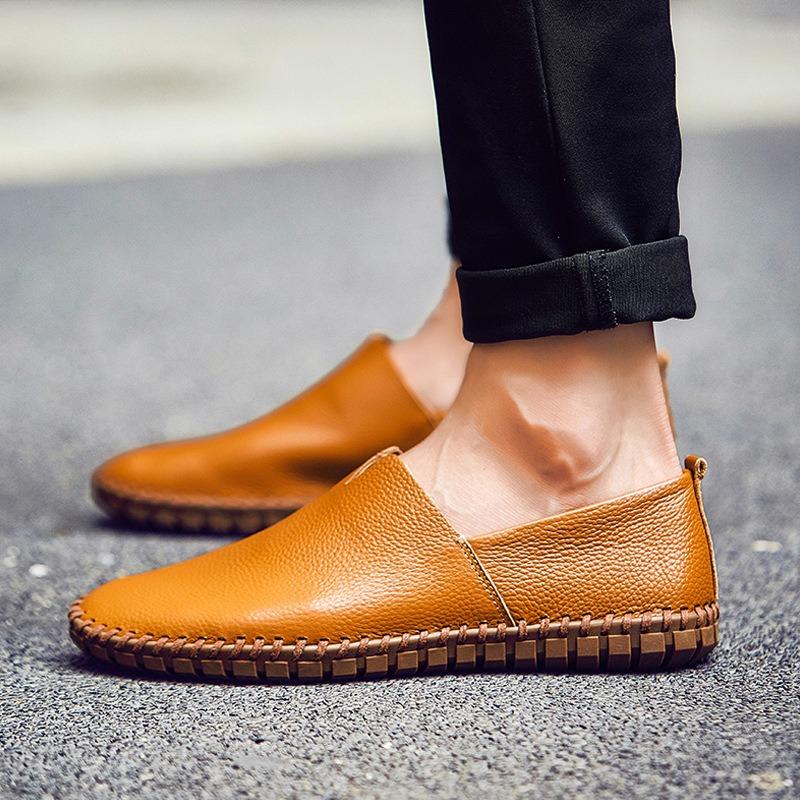 Mode Größe 50 Weiches Leder Flache Schuhe Atmungsaktiv Herren Freizeit Slipper Männlich Bequem Fahrschuhe Zapatos Para Hombre Mocasines De Hombre
