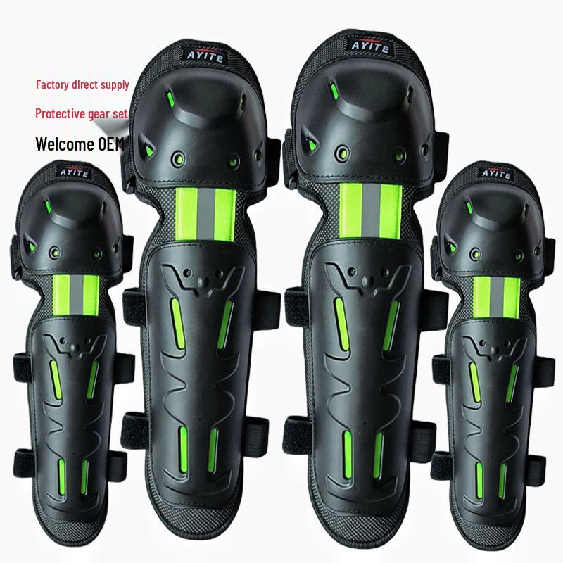 

Комплект защитной экипировки для внедорожного мотоцикла и верховой езды AYITE – 4 регулируемых наколенника и налокотника с защитой голени. L (For 1.5-1.7m height)