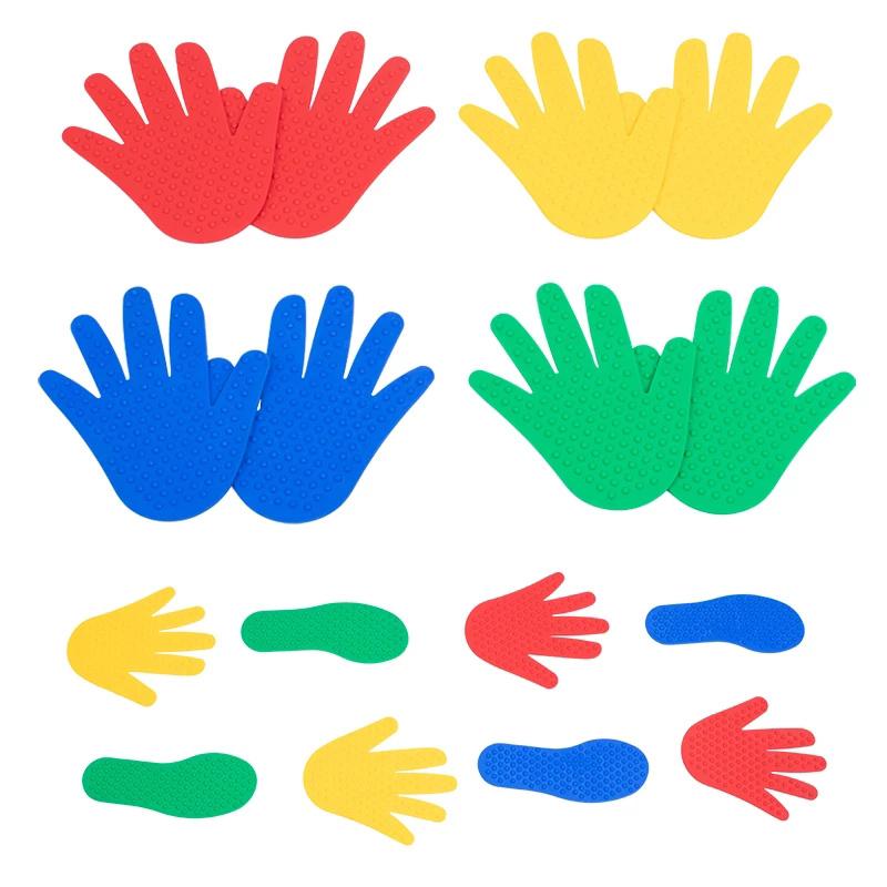 4 Stück Hand Fuß Sport Spielzeug Sensorisches Spiel Pädagogisches Spielzeug für Kinder Outdoor Indoor Krabbeln Springen Aktivität Kindergarten Pro