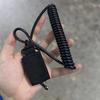 Durable Elastic Lanyard Anti-Loss Spring Strap with Metal Hook, Suitable for Keys, Flashlights, Outdoor Gear
