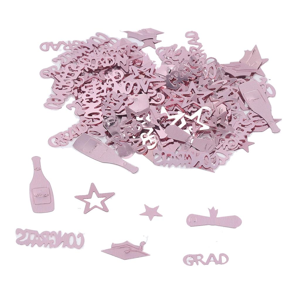 Rose Gold Graduation Confetti 100g Reusable Dazzling Graduation Confetti for Graduation Decoration Party