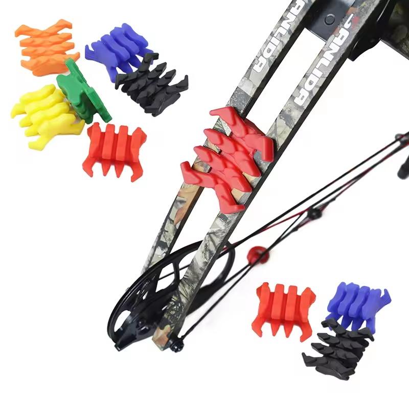Shock Absorption Bow Vibration Limbs Stabilizer Crab Rubber Shock Absorption Damper Vibration Reducers for Compound Bow 2Pcs 5