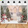 Old Tree Forest Winter Snow Park Outdoor Scenic Photography Backdrop Christmas Photographic Background Photocall Photo Studio