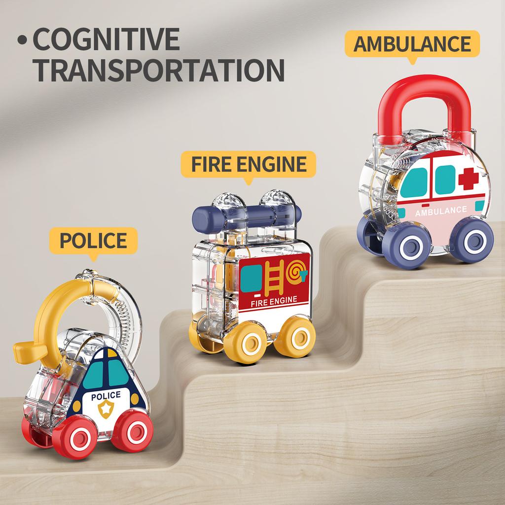 Car Unlock Toy Early Education Educational Baby Shape Matching Key Lock Children's Kindergarten