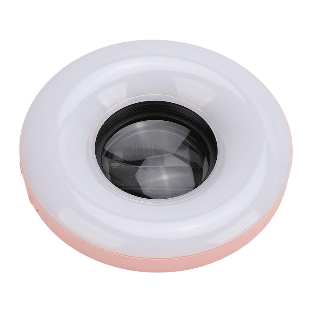Makro-Objektiv 15-facher Zoom mit LED-Fülllicht 3 Lichtmodi 5 Helligkeitsstufen USB 200mAh Handy-Makro-Objektiv mit Clip für Wimpern Schmuck Fotografie