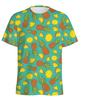 Tropical 3D Printed Pineapple T-Shirt Boys Summer Hawaiian Fruit Pattern T-Shirt Vacation Beach Short Sleeve