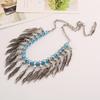 With Alloy Metal Leaf Pendant For Women Fashion Jewelry