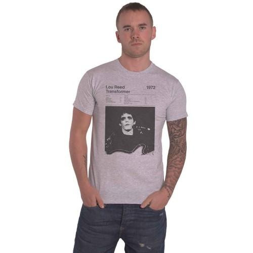 Lou Reed Unisex Dospělý Transformer Track List Bavlněné tričko