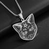 Stainless Steel Trinity Celtic Knot Nordic Rune Pendant Necklace Retro Ethnic Irish Knot Lucky Amulet Jewelry for Men