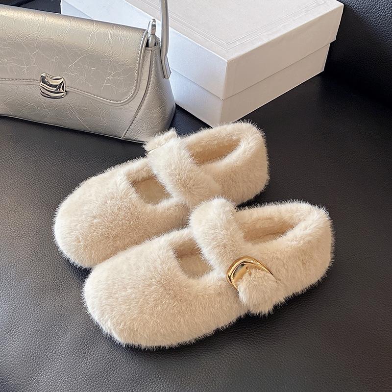 Cute Heightening Snow Boots for Women's 2025 Winter New Versatile Velvet Thickened Warm and Non-slip High-top Northeast Cotton Shoes