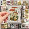 50 Stamp Effect Retro Landscape Oil Painting Style Scrapbook Stickers for Girls