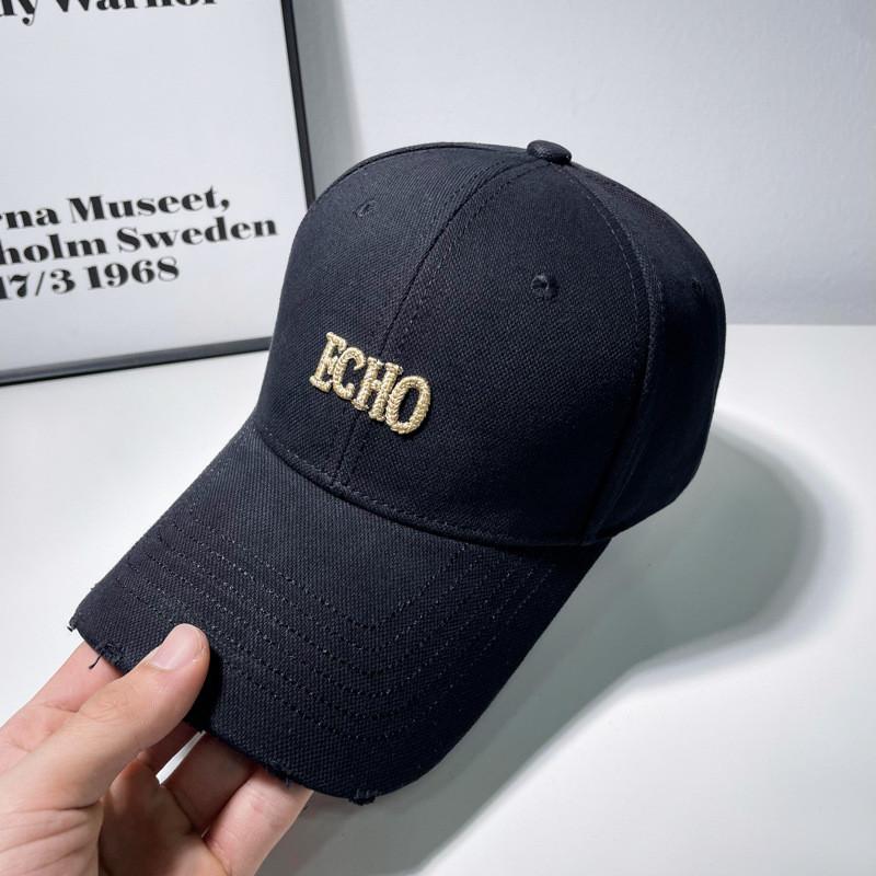 Letter Echo Embroidery Baseball Cap Adjustable Breathable Sun Hat Protection