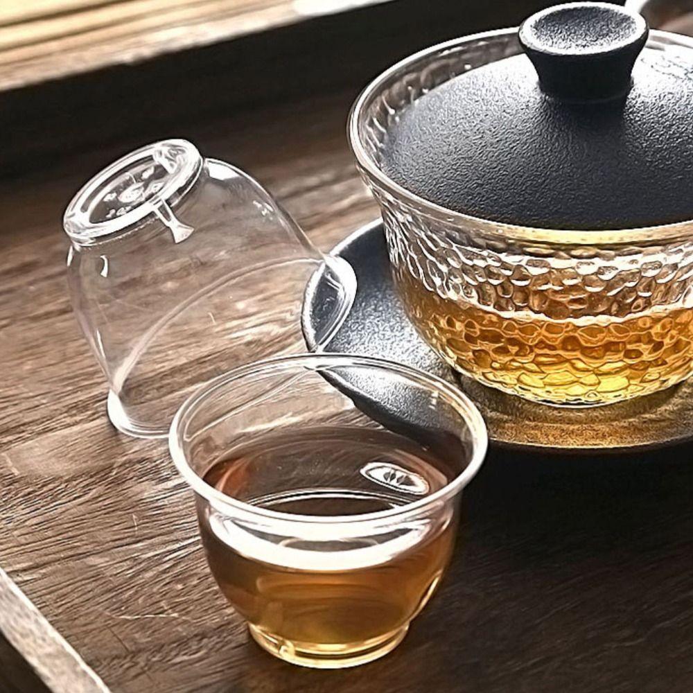 50pcs Disposable Shot Cup 60ml Kung Fu Tea Cup Drinkware Clear Plastic Tea Cup Office