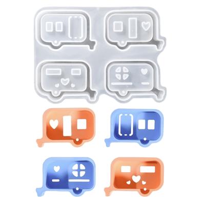Sturdy Silicone Mould Small Bus Panel Designs Portable for Craft Supplies and Decorative Lighting Projects Ornament